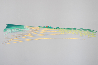 Tom Wesselmann, Steel drawing / Beach at East Hampton, looking south (small), 1989