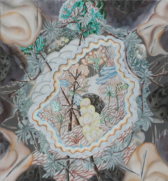 Hartmut Neumann, Blick auf die Morgendämmerung im Winter in der Nähe von Celle im Jahr 2110, 2011