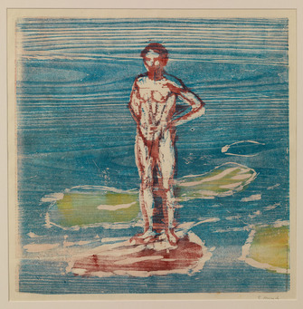 Edvard Munch, Badender Mann, 1899