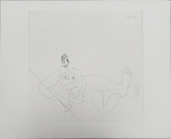 Pablo Picasso, Odalisque au collier de chien II (Blatt 38 aus der Suite 156), 1970