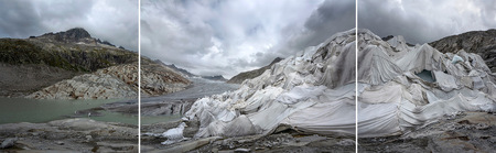 Thomas Wrede, Rhonegletscher II (Triptychon), 2018, &copy; Thomas Wrede + VG Bild-Kunst