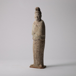 China, Tang-Dynastie (618 - 907 n. Chr.), Große Figur eines Höflings, 618 - 907 n. Chr