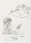 Wolf Hamm, Studie 4 zu: Das Raunen, 2014, &copy; Wolf Hamm