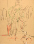 Ernst Ludwig Kirchner, Totentanz der Mary Wigman, 1926
