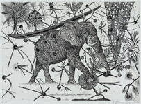 Hartmut Neumann, Elefant, 2019, &copy; Hartmut Neumann + VG Bild-Kunst, Bonn
