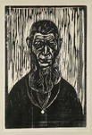 Edvard Munch, Der Urmensch, Holzschnitt