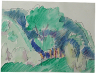 Ernst Ludwig Kirchner, Partie aus dem Böhmerwald, um 1913