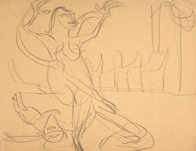 Ernst Ludwig Kirchner, Totentanz der Mary Wigman, 1926