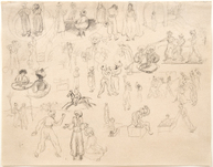 August Macke, Orientalisches Studienblatt, 1909/10, &copy; Beck & Eggeling
