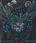 Hartmut Neumann, Blauer Schwamm  (Nachtstrauß), 2023