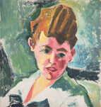 Hermann Max Pechstein, Bildnis einer jungen Frau (Portrait of a Young Woman), ca. 1918, &copy; © Lea Gryze