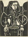 Pablo Picasso, Femme au fauteuil No. 4 (d'apres le violet), 1949