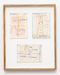 Chris Reinecke, Globales – Nationales / Wege der Bewegung (3-teilig), 2000, &copy; Linda Inconi-Jansen/ Beck & Eggeling International Fine Art