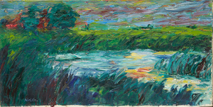Emil Nolde, Teich mit Schilf, 1910