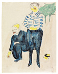 Hermann Max Pechstein, Murmel spielende Knaben, um 1910