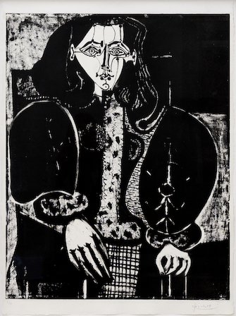 Pablo Picasso, Femme au fauteuil No.1 (Le manteau polonais), 1949
