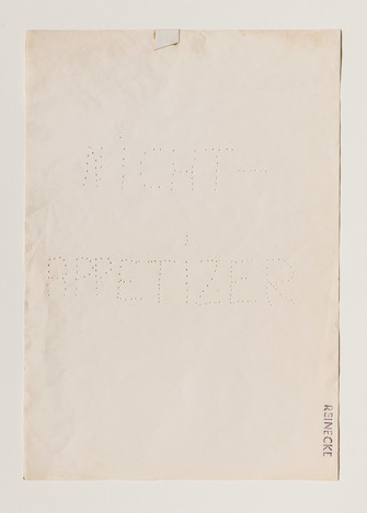 Chris Reinecke, Nicht-Appetizer, 1969