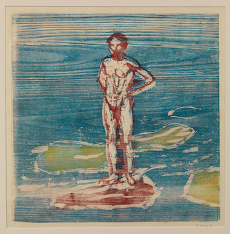Edvard Munch, Bathing man, 1899