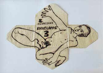 Chris Reinecke, ENVELOPPE 3 - männlicher Körper, 1968