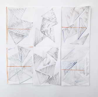 Chris Reinecke, Graue Dreiecke (Deklination der Fläche), 2020