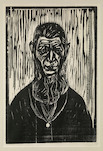 Edvard Munch, Der Urmensch, Holzschnitt
