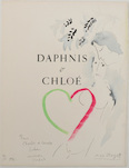 Marc Chagall, Daphnis und Chloé (frontispiece), 1960/61, &copy; VG Bild-Kunst, Bonn