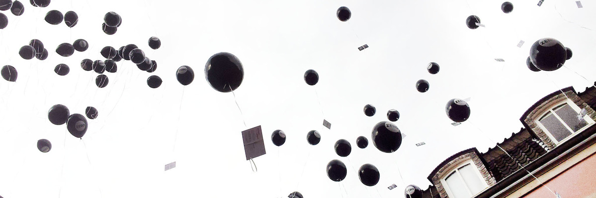 Luftballon-Aktion zum ZERO Jubiläum